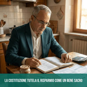 La Costituzione tutela il risparmio come un bene sacro: ma in un’Italia che mette da parte sempre meno e si indebita per arrivare a fine mese, cosa resta di quella promessa?