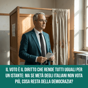 Il voto è il diritto che rende tutti uguali per un istante: ma se metà degli italiani non vota più, cosa resta della democrazia?